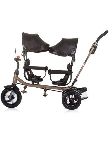 TRK2P0241OG,Tricicleta gemeni Chipolino 2Play obsidian gold