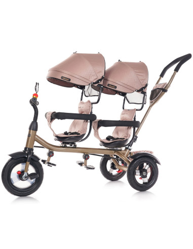 TRK2P0245GB,Tricicleta gemeni Chipolino 2Play golden beige