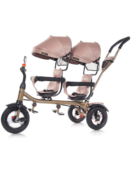 TRK2P0245GB,Tricicleta gemeni Chipolino 2Play golden beige