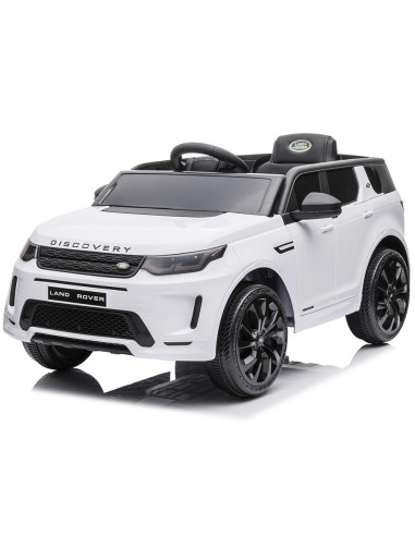 ELJLRD221WH,Masinuta electrica Chipolino SUV Land Rover Discovery cu scaun din piele si roti EVA white