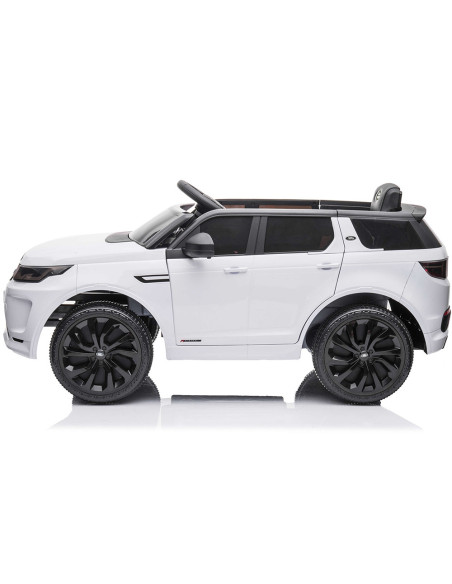 ELJLRD221WH,Masinuta electrica Chipolino SUV Land Rover Discovery cu scaun din piele si roti EVA white