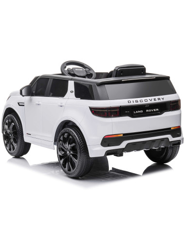 ELJLRD221WH,Masinuta electrica Chipolino SUV Land Rover Discovery cu scaun din piele si roti EVA white
