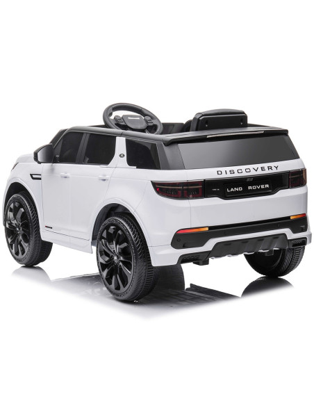 ELJLRD221WH,Masinuta electrica Chipolino SUV Land Rover Discovery cu scaun din piele si roti EVA white