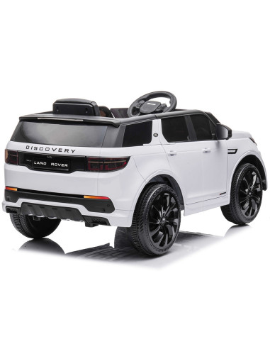 ELJLRD221WH,Masinuta electrica Chipolino SUV Land Rover Discovery cu scaun din piele si roti EVA white