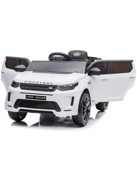 ELJLRD221WH,Masinuta electrica Chipolino SUV Land Rover Discovery cu scaun din piele si roti EVA white