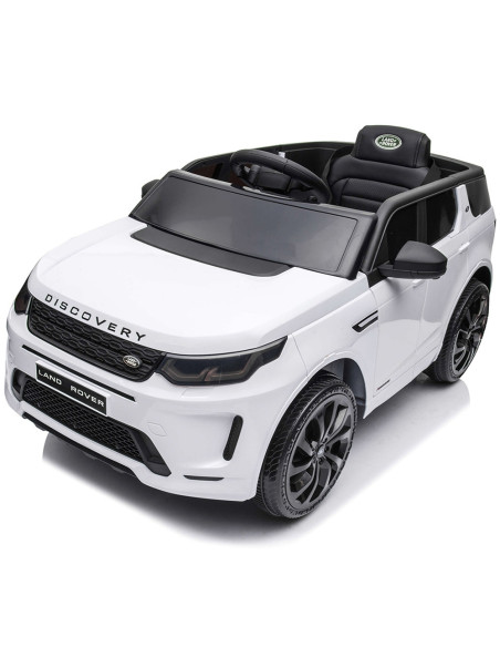 ELJLRD221WH,Masinuta electrica Chipolino SUV Land Rover Discovery cu scaun din piele si roti EVA white