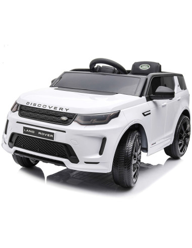 ELJLRD221WH,Masinuta electrica Chipolino SUV Land Rover Discovery cu scaun din piele si roti EVA white