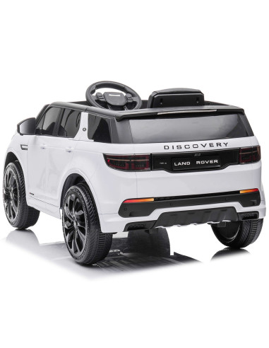 ELJLRD221WH,Masinuta electrica Chipolino SUV Land Rover Discovery cu scaun din piele si roti EVA white