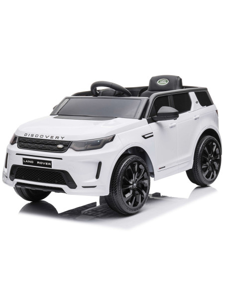 ELJLRD221WH,Masinuta electrica Chipolino SUV Land Rover Discovery cu scaun din piele si roti EVA white