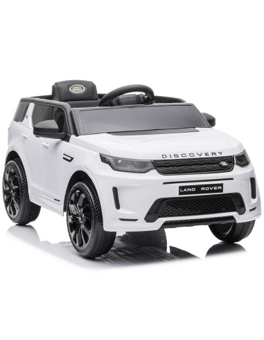 ELJLRD221WH,Masinuta electrica Chipolino SUV Land Rover Discovery cu scaun din piele si roti EVA white