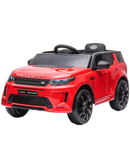 ELJLRD223RE,Masinuta electrica Chipolino SUV Land Rover Discovery cu scaun din piele si roti EVA red