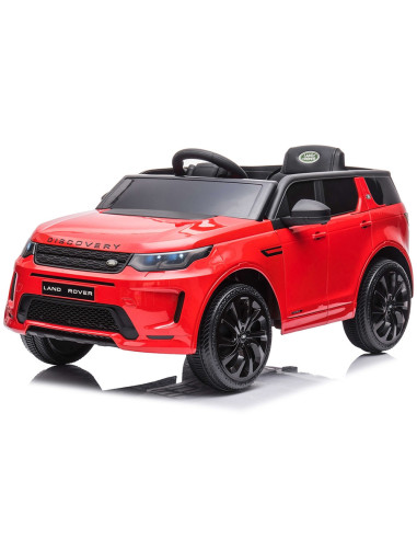 ELJLRD223RE,Masinuta electrica Chipolino SUV Land Rover Discovery cu scaun din piele si roti EVA red