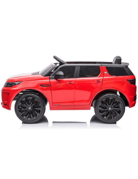 ELJLRD223RE,Masinuta electrica Chipolino SUV Land Rover Discovery cu scaun din piele si roti EVA red