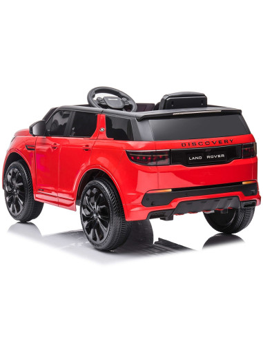 ELJLRD223RE,Masinuta electrica Chipolino SUV Land Rover Discovery cu scaun din piele si roti EVA red