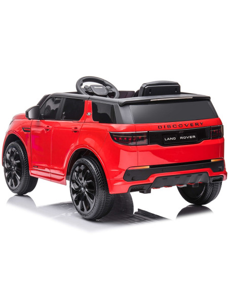 ELJLRD223RE,Masinuta electrica Chipolino SUV Land Rover Discovery cu scaun din piele si roti EVA red