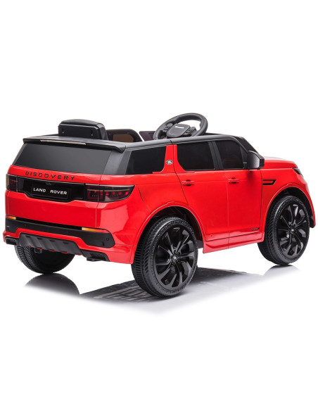 ELJLRD223RE,Masinuta electrica Chipolino SUV Land Rover Discovery cu scaun din piele si roti EVA red