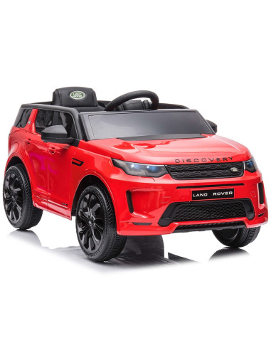 ELJLRD223RE,Masinuta electrica Chipolino SUV Land Rover Discovery cu scaun din piele si roti EVA red