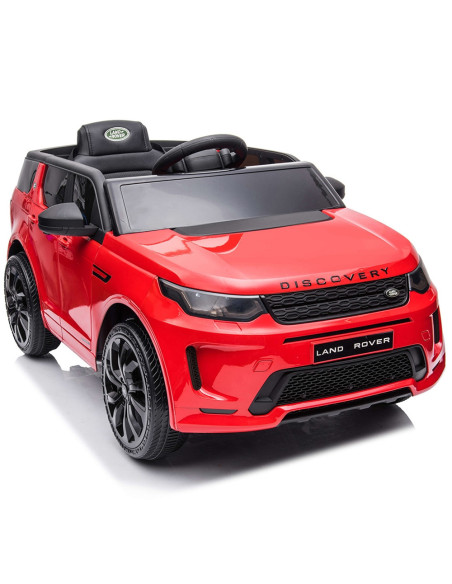 ELJLRD223RE,Masinuta electrica Chipolino SUV Land Rover Discovery cu scaun din piele si roti EVA red