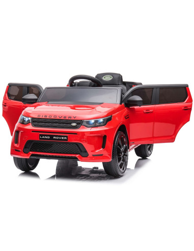 ELJLRD223RE,Masinuta electrica Chipolino SUV Land Rover Discovery cu scaun din piele si roti EVA red