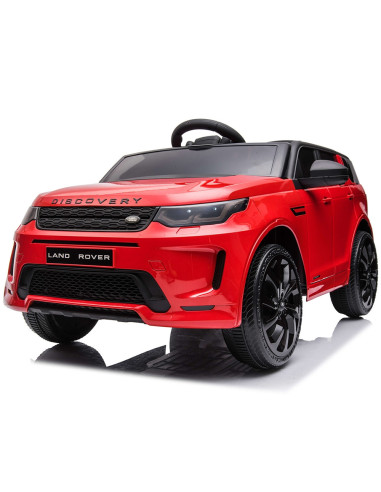 ELJLRD223RE,Masinuta electrica Chipolino SUV Land Rover Discovery cu scaun din piele si roti EVA red