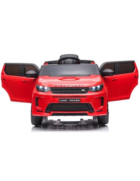 ELJLRD223RE,Masinuta electrica Chipolino SUV Land Rover Discovery cu scaun din piele si roti EVA red
