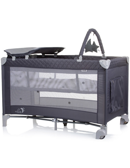 KOSILU241GN,Patut pliabil cu saltea de infasat Chipolino Luna granite