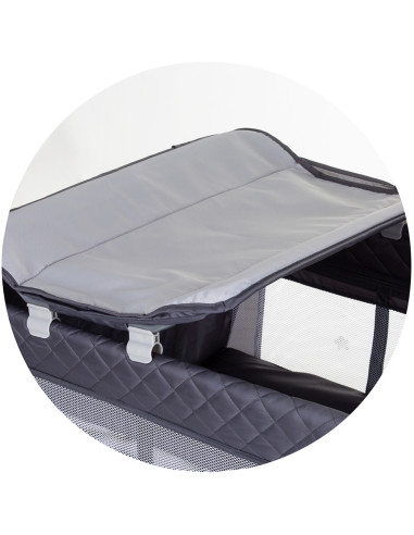 KOSILU241GN,Patut pliabil cu saltea de infasat Chipolino Luna granite