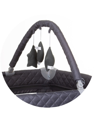 KOSILU241GN,Patut pliabil cu saltea de infasat Chipolino Luna granite