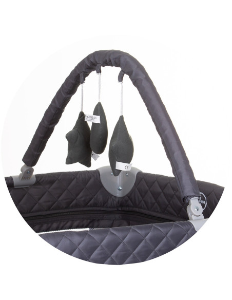 KOSILU241GN,Patut pliabil cu saltea de infasat Chipolino Luna granite