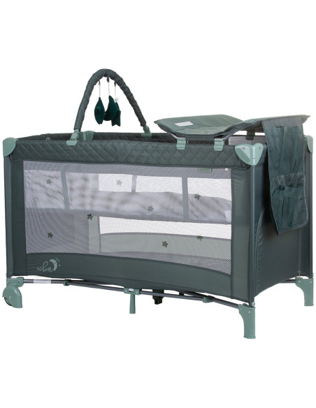 KOSILU244PG,Patut pliabil cu saltea de infasat Chipolino Luna pastel green