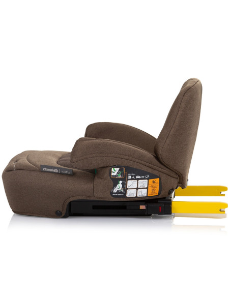 SDKSF0243MA,Inaltator auto Chipolino Safy I-Size 125-150 cm macadamia cu sistem Isofix