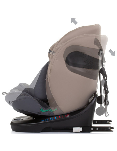 STKMOT02403MA,Scaun auto Chipolino Motion I-Size 40-150 cm macadamia cu sistem Isofix