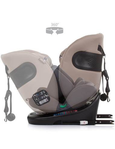 STKMOT02403MA,Scaun auto Chipolino Motion I-Size 40-150 cm macadamia cu sistem Isofix