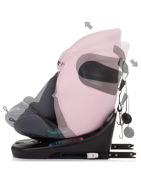 STKMOT02405FL,Scaun auto Chipolino Motion I-Size 40-150 cm flamingo cu sistem Isofix