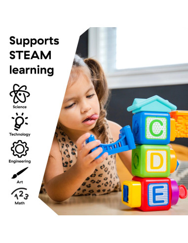 BB-12818,Baby Einstein - Blocuri magnetice de activitati, "Bridge & Learn" din 15 piese BB-12818,Baby Einstein - Blocuri magnetice de activitati, "Bridge & Learn" din 15 piese