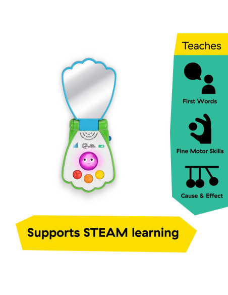 BB-13146,Baby Einstein - Jucarie muzicala telefon, "Ocean Explorers Shell"