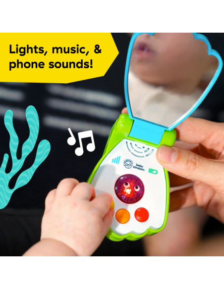 BB-13146,Baby Einstein - Jucarie muzicala telefon, "Ocean Explorers Shell"