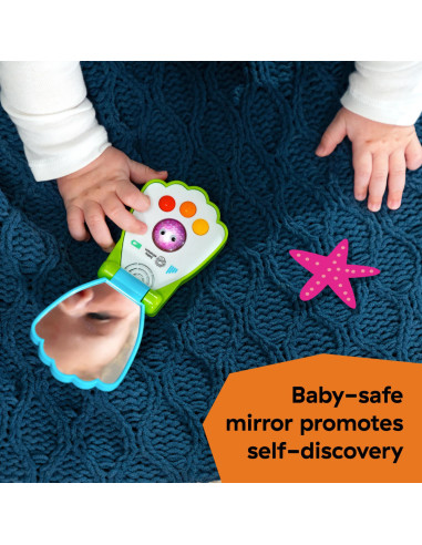 BB-13146,Baby Einstein - Jucarie muzicala telefon, "Ocean Explorers Shell"