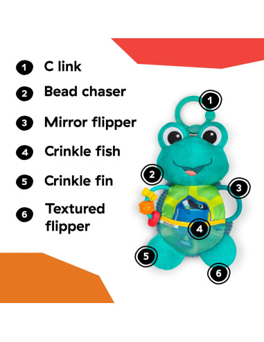 BB-13156,Baby Einstein - Jucarie interactiva de plus, "Ocean Explorers Neptune"