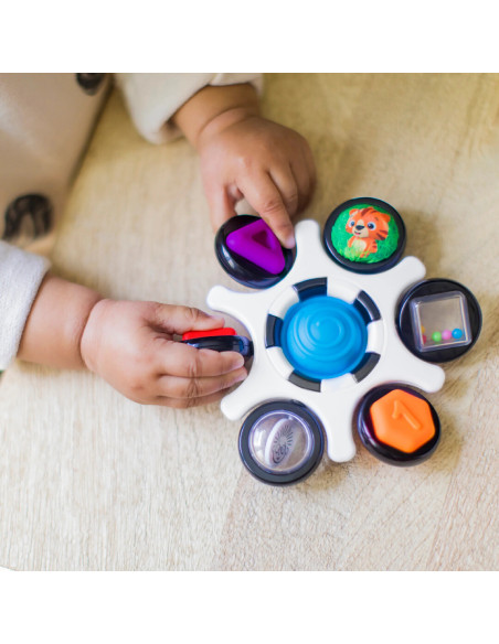 BB-12491,Baby Einstein - Jucarie senzoriala Curiosity Clutch Twist & Pop Rattle Teether