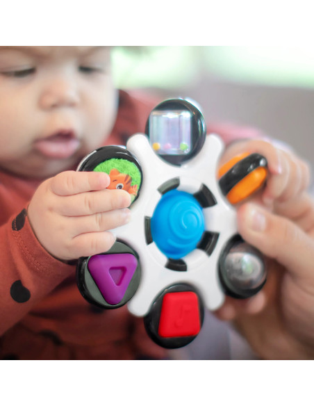 BB-12491,Baby Einstein - Jucarie senzoriala Curiosity Clutch Twist & Pop Rattle Teether
