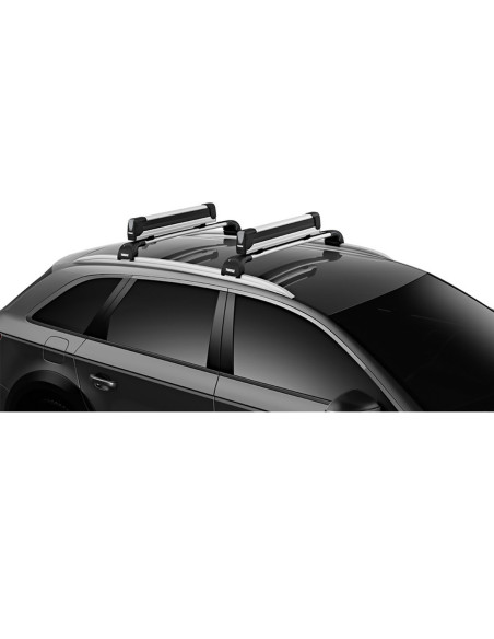TA732500,Suport 5 perechi schiuri Thule SnowPack Extender 7325 Argintiu cu prindere pe bare transversale aluminiu cu profil T