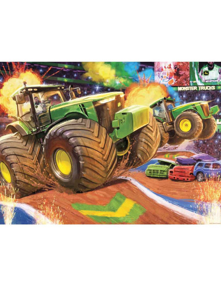 RVSPC12983,Puzzle John Deere Cu Roti Mari 100 Piese