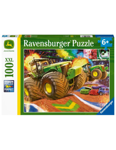 RVSPC12983,Puzzle John Deere Cu Roti Mari 100 Piese