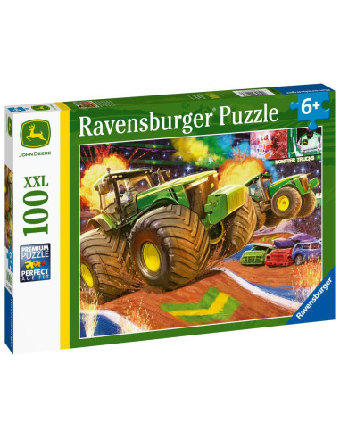 RVSPC12983,Puzzle John Deere Cu Roti Mari 100 Piese