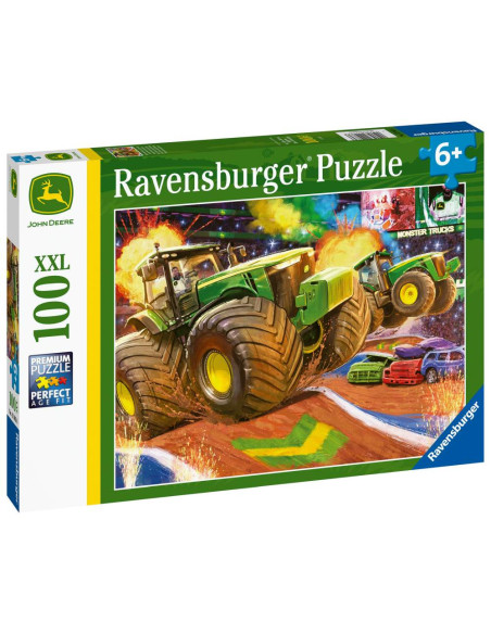 RVSPC12983,Puzzle John Deere Cu Roti Mari 100 Piese