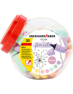 EF551430,Display 30 buc textmarker mini pastel eberhard faber