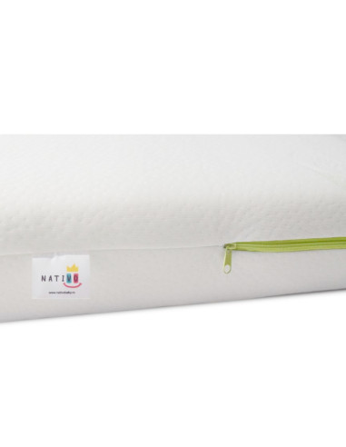 NAT-D/VPK-VK60,Saltea cocos-spuma-spuma cu memorie 120x60x10 cm Nativo Dreams Aloe Vera