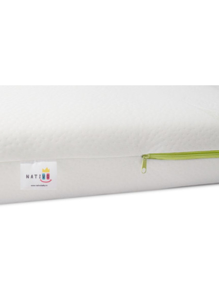 NAT-D/VPK-VK60,Saltea cocos-spuma-spuma cu memorie 120x60x10 cm Nativo Dreams Aloe Vera