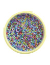 Ha180-50,Galeata cu 10000 margele de calcat Hama midi mix de 10 culori pastel (mix-50)